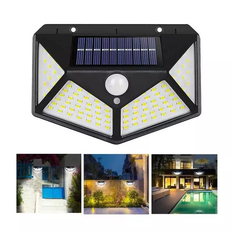 چراغ خورشیدی هوشمند سنسور دار مدل Hg-100LED